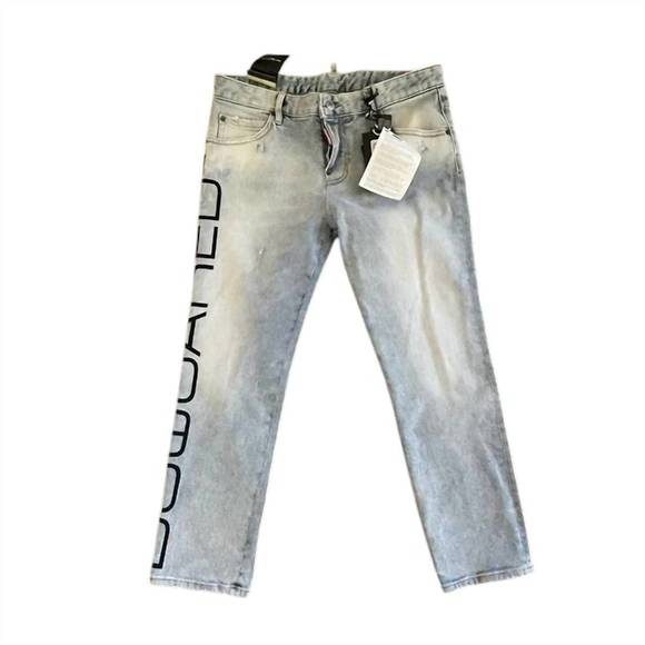 NEW DSQUARED2 women's cool girl cropped jeans in italian